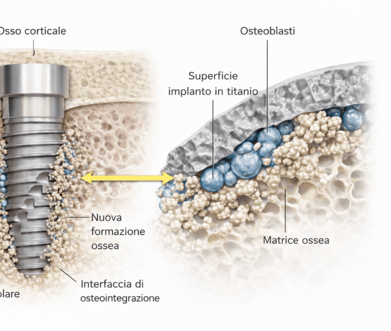 osteoingrazione impianti dentali